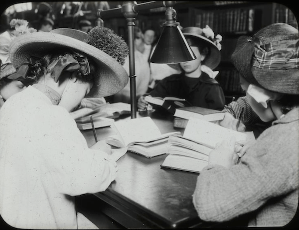 Girls in Library 1919