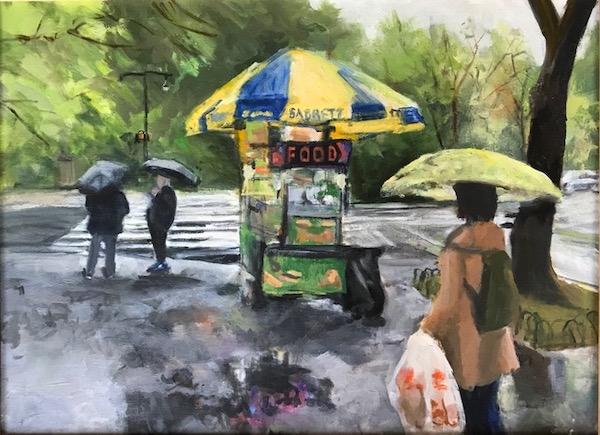 Central Park Watercolor Painting Joan Menschenfreund