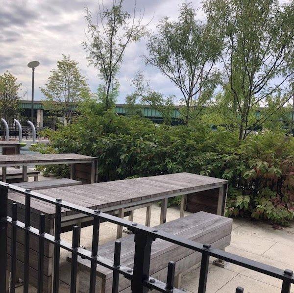 Brand new tables for park users