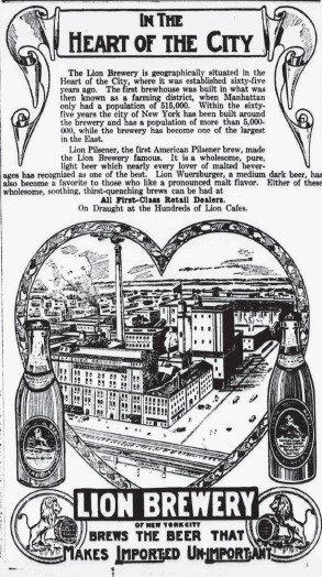 Lion Brewery Advertisement
