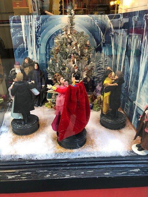 Apthorp Cleaners Christmas window display