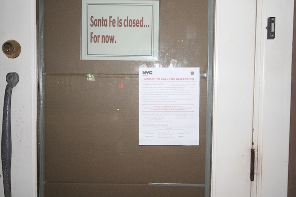 inspection notice santa fe nyc