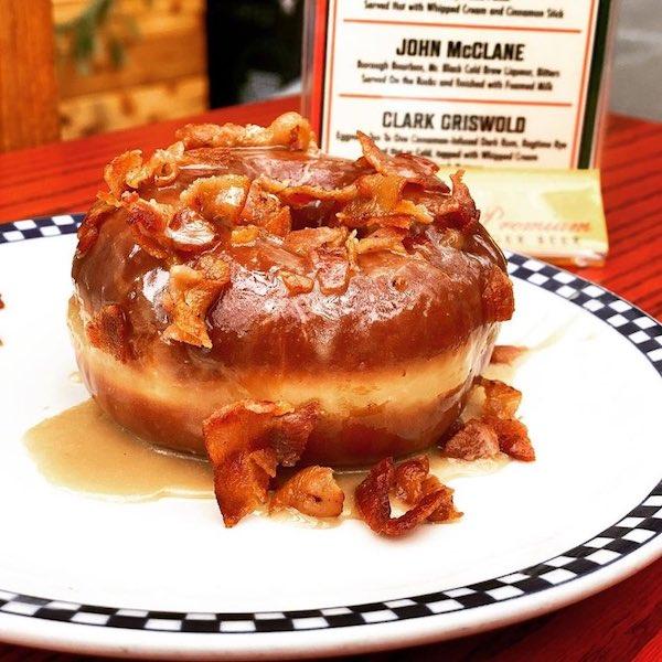 maple bacon glazed donut