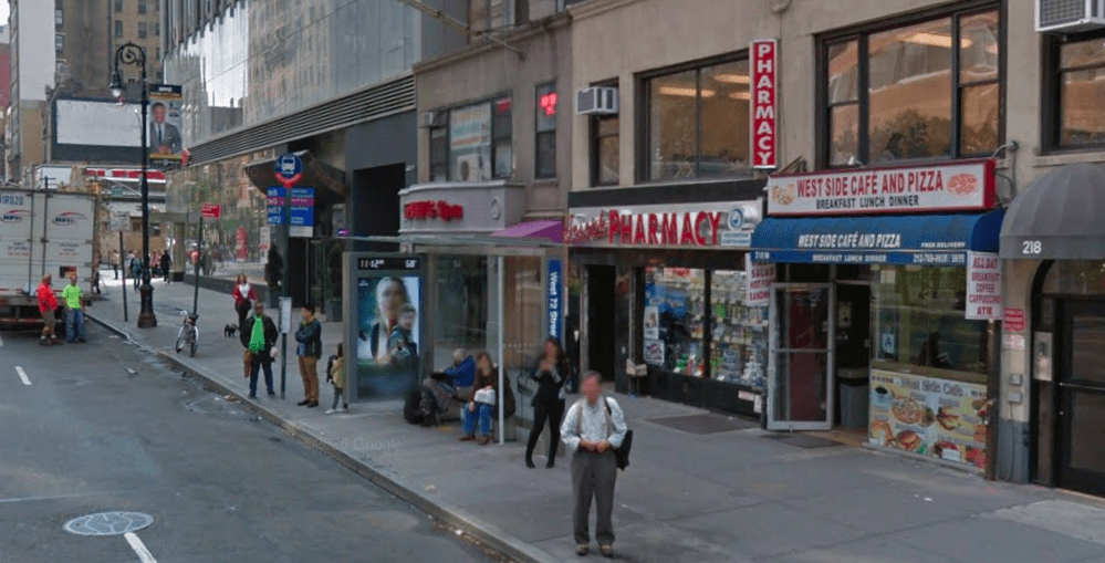 bus shelter 72nd street