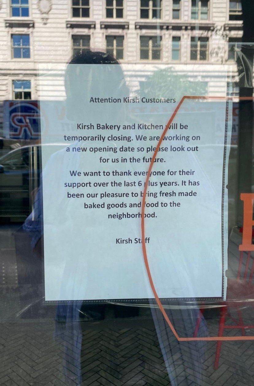 Kirsch temporary closure