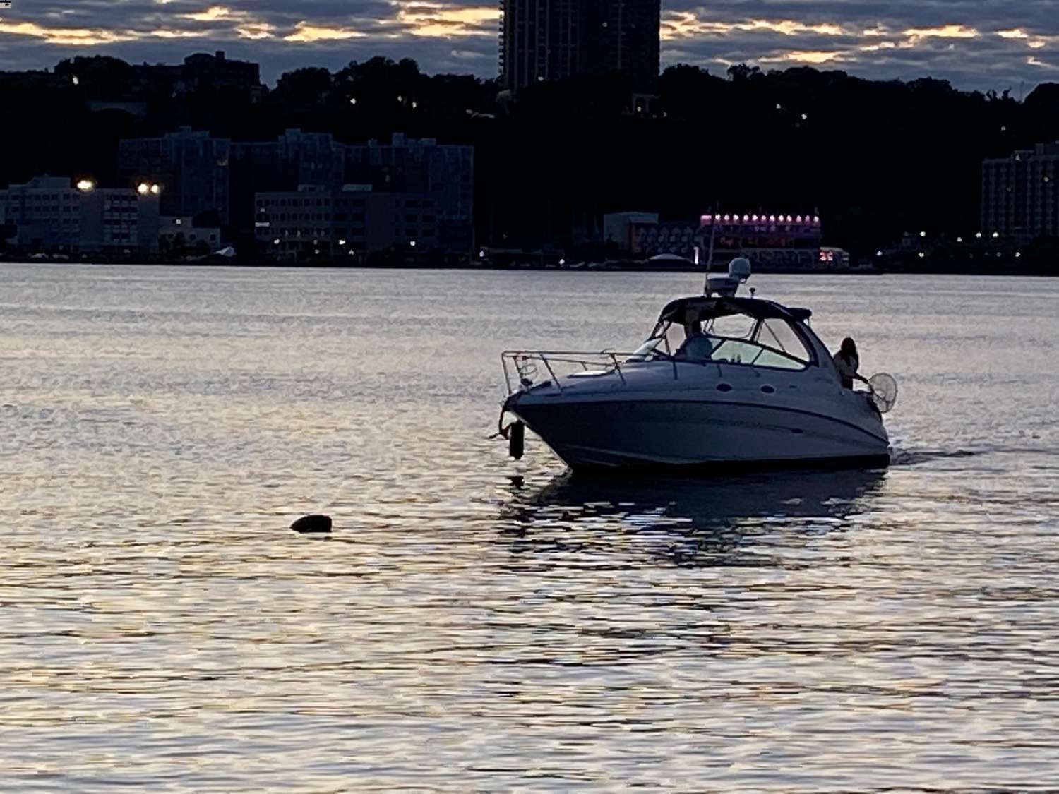 boat rescues backpack