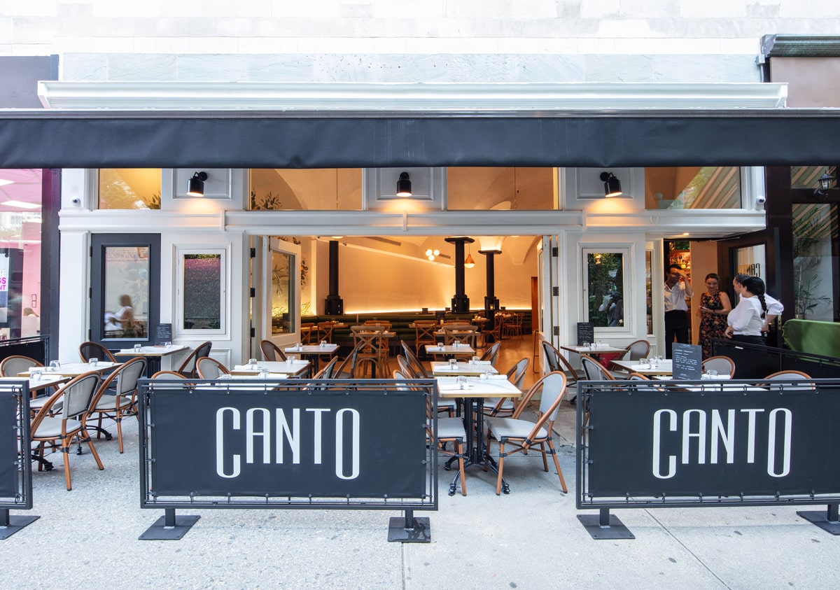 outdoor dining canto uws