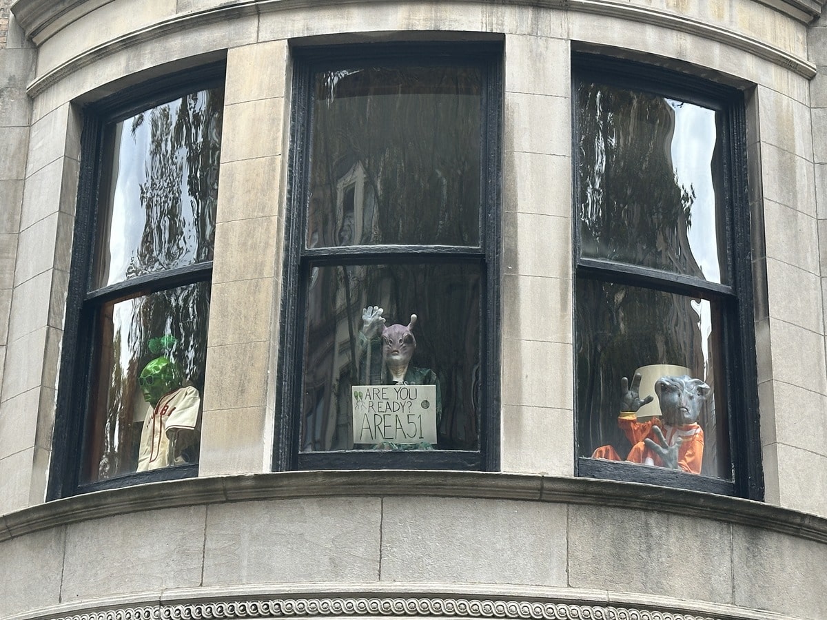 Aliens at 39 West 69th Street