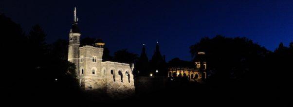 Belvedere Castle Lit Up At Night