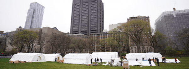 Samaritan’s Purse Protested at Central Park Field Hospital