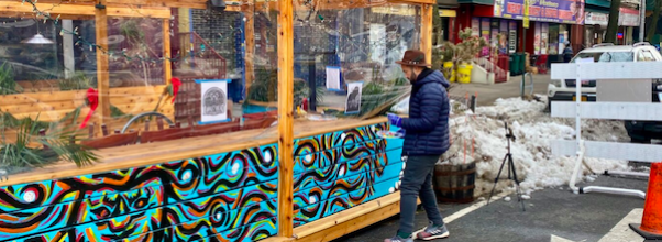 UWS Bar Becomes Sidewalk Masterpiece