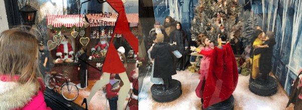 The Holiday Display at Apthorp Cleaners