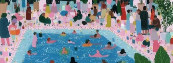 An Immersive Chanukah Experience: The JCC Debuts “Glow,” a Candlelit Pool Concert