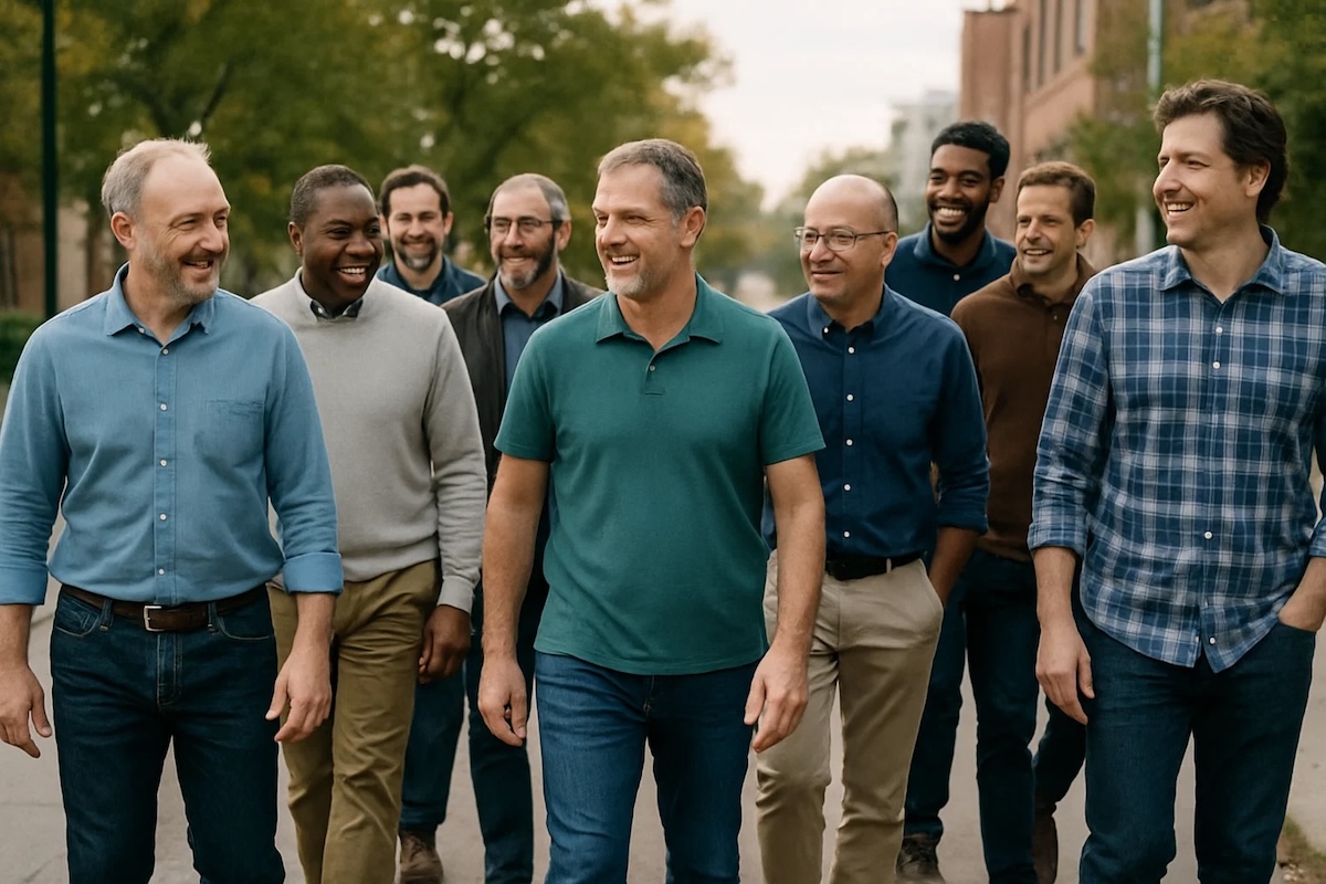 walking talking men
